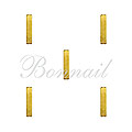Bonnail　パーツ レクタングルスティック ゴールド10mm