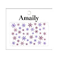 Amaily　ネイルシール No.3-34 雪の結晶2(カラー)