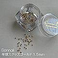 Bonnail　半球スタッズ ゴールド 1.5mm
