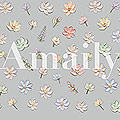 Amaily　ネイルシール No.7-8 アイシング風フラワー