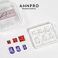ANNPRO モールド ビジュー スクエア/レクタングル