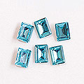 SHAREYDVA　ガラスクォーツ アクアマリン 6×8mm 6P