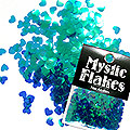 MysticFlakes　カメレオンターコイズグリーン ハート 0.5g