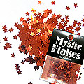 MysticFlakes　メタリックレッド スター 0.5g