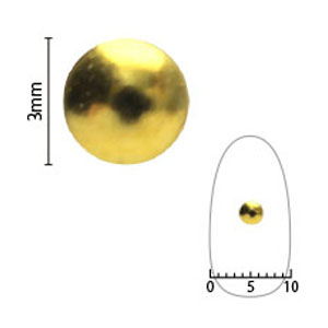 SHAREYDVA　スタッズ ゴールド 3mm / 100P