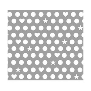 Amaily　ネイルシール No.5- 8 ドット柄 (白)