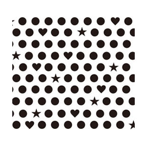 Amaily　ネイルシール No.5- 7 ドット柄 (黒)