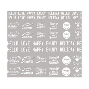 Amaily　ネイルシール No.2-11 ホリデー (白)