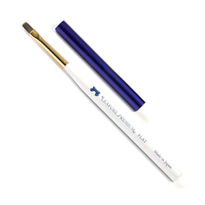 LEAFGEL PREMIUM　ジェルブラシ フラット2 (キャップ付)