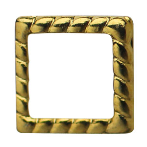 SHAREYDVA　ロープフレーム スクエア 中抜き ゴールド 4mm /50P