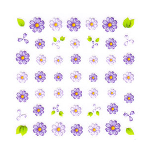 SHAREYDVA　ネイルシール フルール パープル