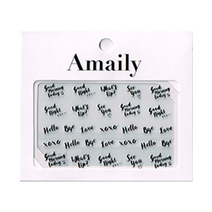 Amaily　ネイルシール No.2-12 GM (黒)