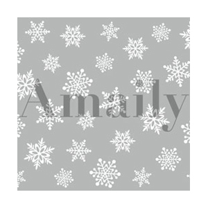 Amaily　ネイルシール No.3-15 雪の結晶 (白)