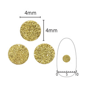 SHAREYDVA　シャインプレート サークルM ゴールド 20P