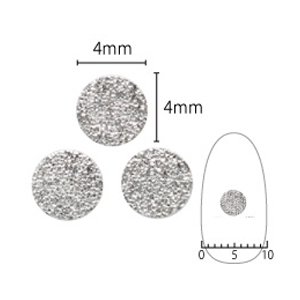 SHAREYDVA　シャインプレート サークルM シルバー 20P