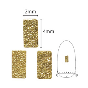 SHAREYDVA　シャインプレート レクタングルM ゴールド 20P