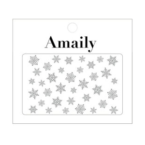 Amaily　ネイルシール No.3-22 雪の結晶 (S)