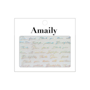 Amaily　ネイルシール No.8-15 レター (OS)