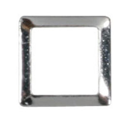 SHAREYDVA　スタッズ スクエア 中抜き 2mm (外寸3.5mm) 50P シルバー