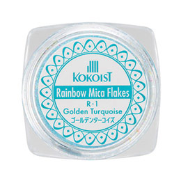 KOKOIST　レインボーマイカフレーク R-1 ゴールデンターコイズ 0.2g