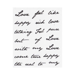 Cindi Bendi　Love Message ネイルシール ブラック