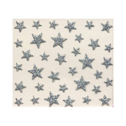 bibi deco　ネイルシール bi-79SV ラメスター シルバー