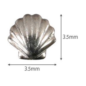 SHAREYDVA　メタルシェル シルバー 3.0mm /30P