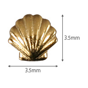 SHAREYDVA　メタルシェル ゴールド 3.0mm /30P