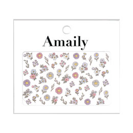 Amaily　ネイルシール No.3-28 ファンシーフラワー(カラー)