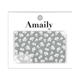 Amaily　ネイルシール No.3-31 小花柄(白)