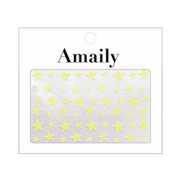 Amaily　ネイルシール No.5-32 星(蛍光イエロー)
