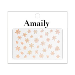 Amaily　ネイルシール No.9-15 雪の結晶 (PG)