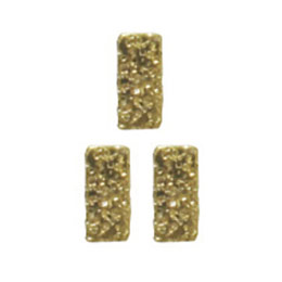 SHAREYDVA　ネイルパーツ シャインプレート レクタングルS ゴールド 20P