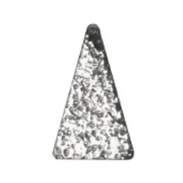 SHAREYDVA　ネイルパーツ シャインプレート ロングトライアングル シルバー 20P