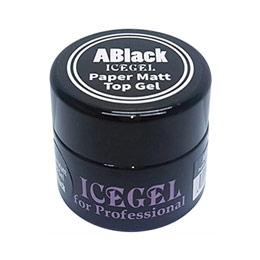 ICE GEL　A BLACK ペーパーマットトップジェル 3g