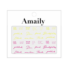 Amaily　ネイルシール No.2-25 ネオンレター