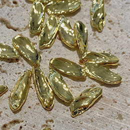 D.nail　ロングメタル MIX ゴールド 10P