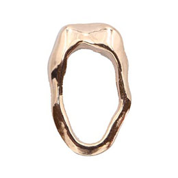 MATIERE　メタルフレーム ニュアンスオーバル ピンクゴールド 6p