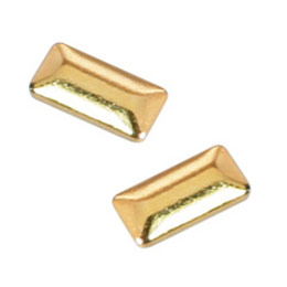 SHAREYDVA　スタッズ メタル長方形 1×3mm 50P ゴールド
