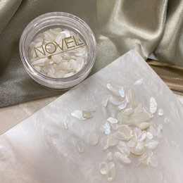 NOVEL　Dlepp shells natural white S 3.8g