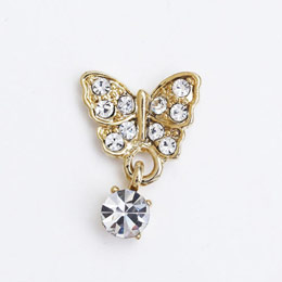 D.nail　蝶スゥィングゴールド(クリスタル)