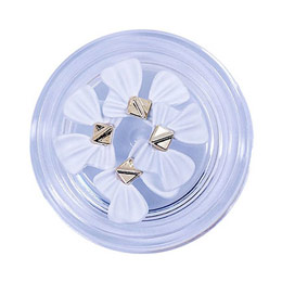 SONAIL　PLUS 山崎セレクト マットメタリックリボン ホワイト FY000134