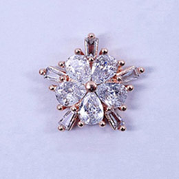 SONAIL　ネイルデコパーツ MEG スターフラワービジュー ピンクゴールド MEG00029 2P