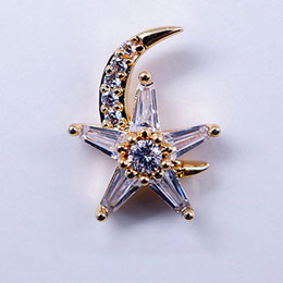 SONAIL　ネイルデコパーツ MEG スタームーンビジュー MEG00002 2P