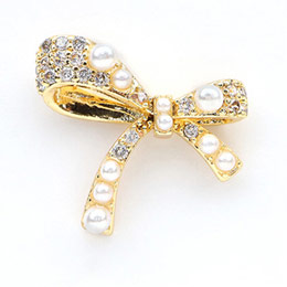 SONAIL　×MEG アシメ ボウノット リボン ネイルアクセ ゴールド MEG000198