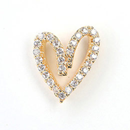 SONAIL　×MEG シャイニング ミニチュアハート フレーム ゴールド MEG000196