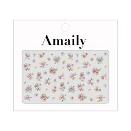 Amaily　ネイルシール NO.3-40 アーティスティックフラワー (ペール)