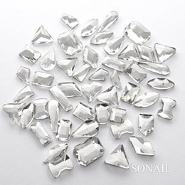 SONAIL　ガラスストーン フラワー ナイトスカイ ミックス クリスタル FY000497
