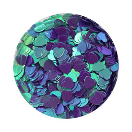 MATIERE　ハートホログラム エメラルドパープル 2.5mm