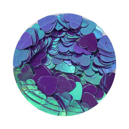 MATIERE　ハートホログラム エメラルドパープル 4mm